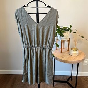 Open Back Dress with Pockets